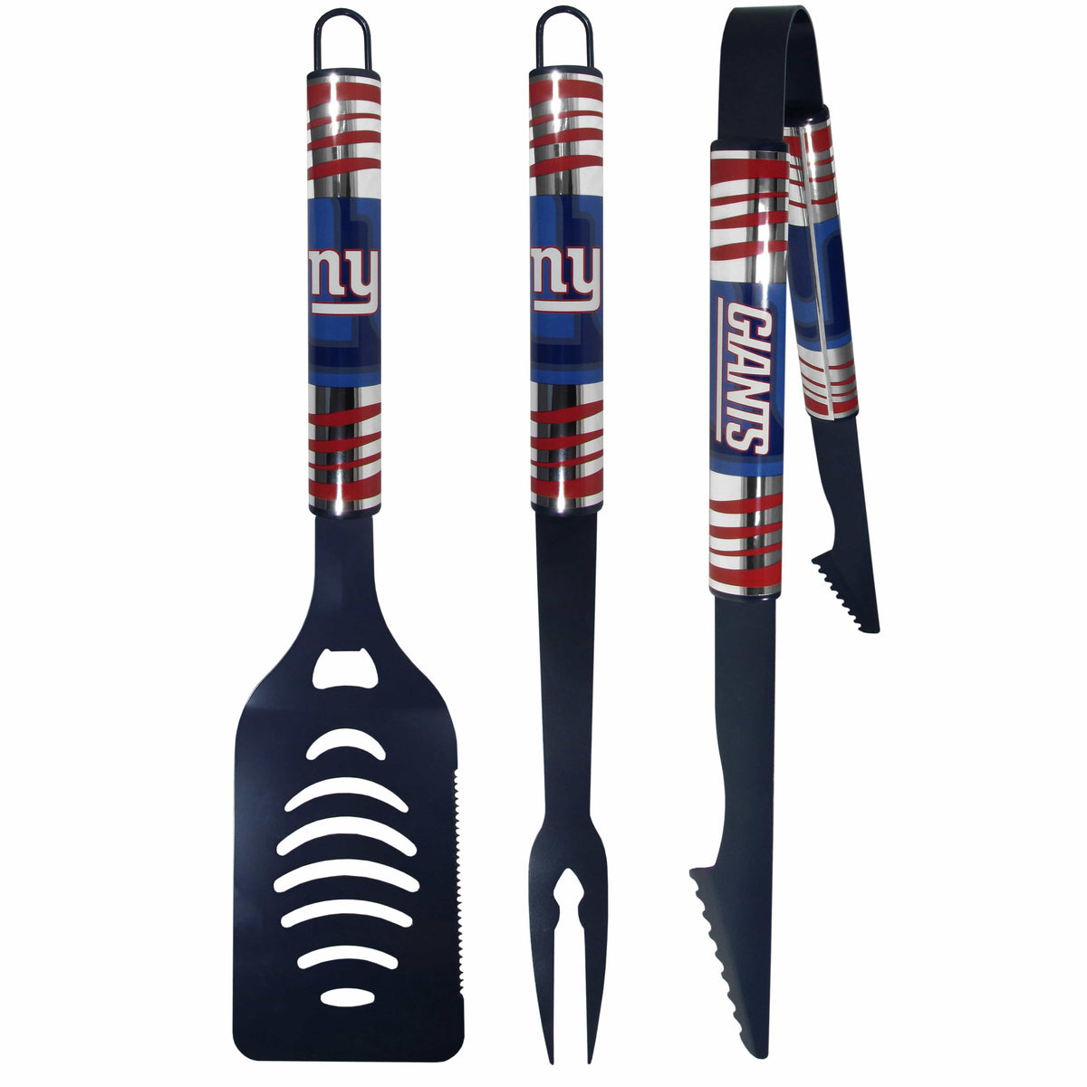 New York Giants 3 pc Color BBQ Tool Set