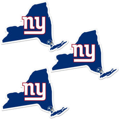 New York Giants Home State Decal, 3pk - Siskiyou Buckle