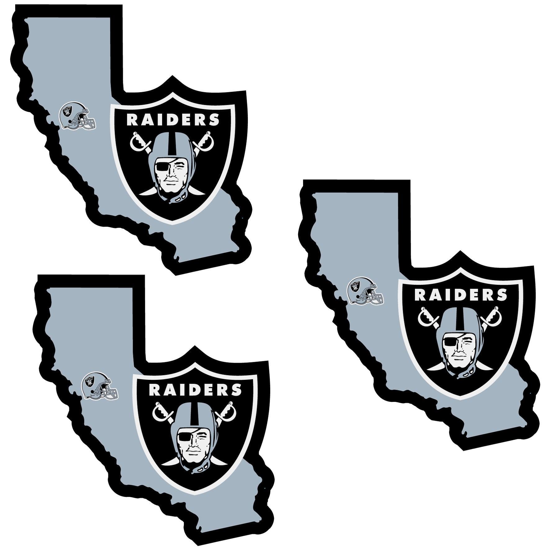 Las Vegas Raiders Home State Decal, 3pk - Flyclothing LLC