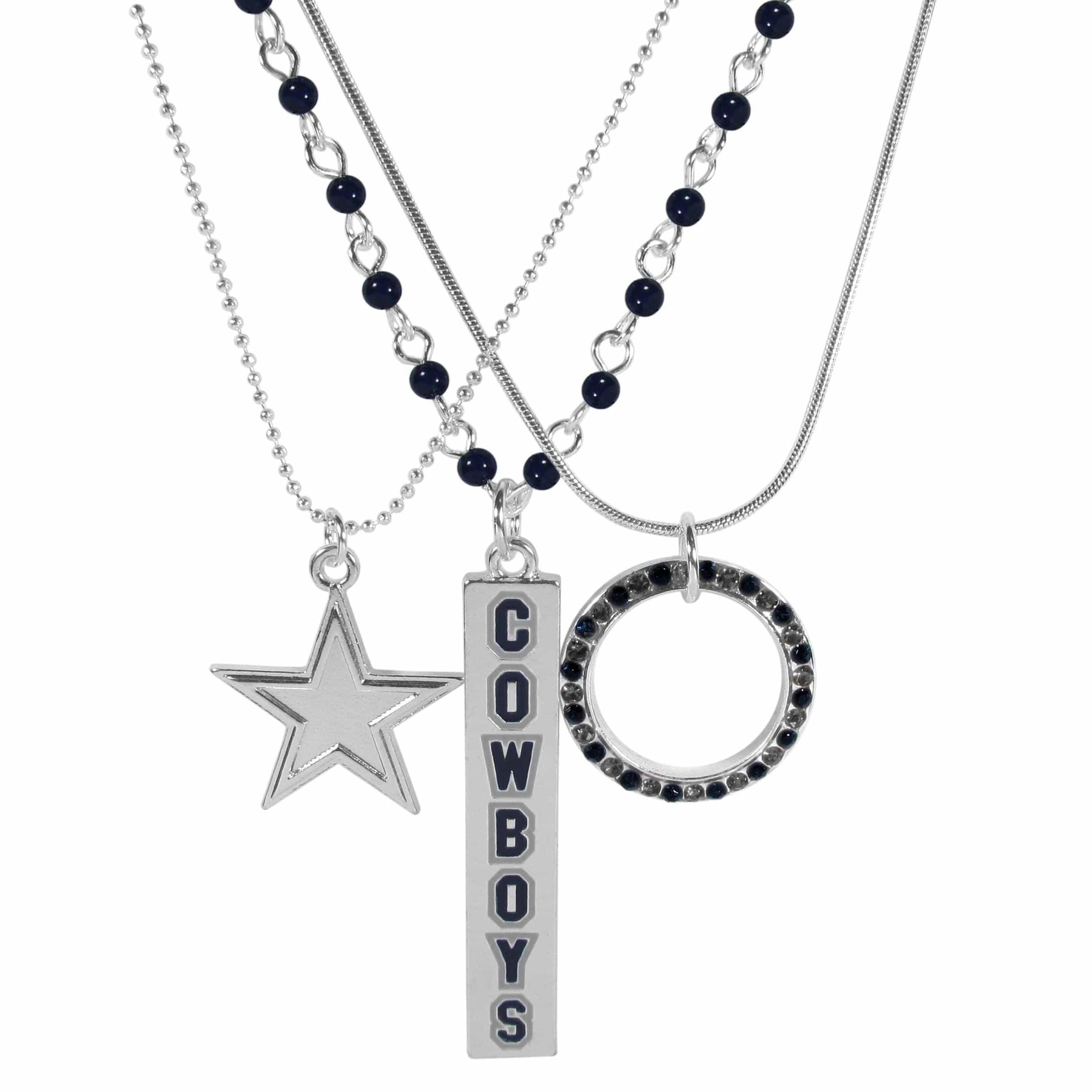 Dallas Cowboys Trio Necklace Set - Siskiyou Buckle