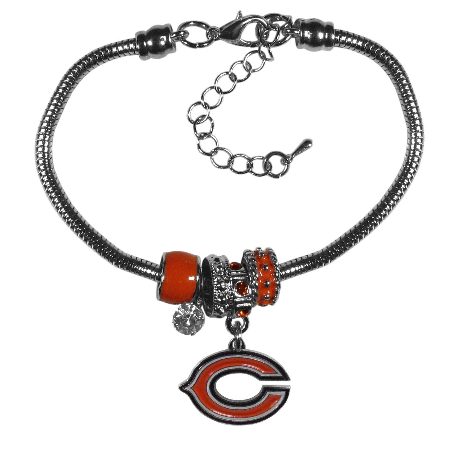 Chicago Bears Euro Bead Bracelet - Siskiyou Buckle