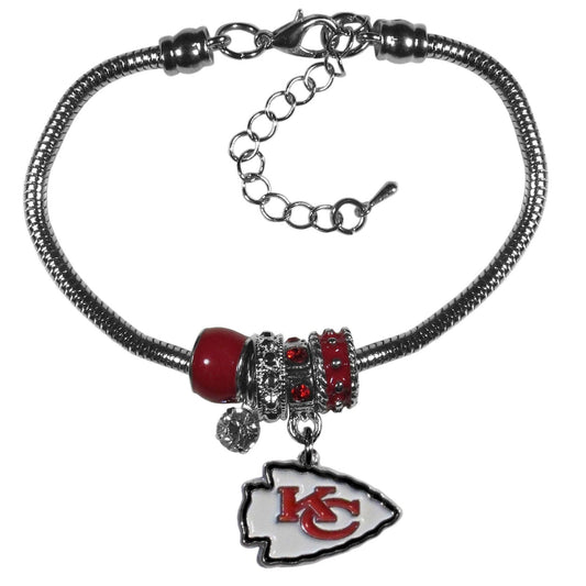 Kansas City Chiefs Euro Bead Bracelet - Flyclothing LLC