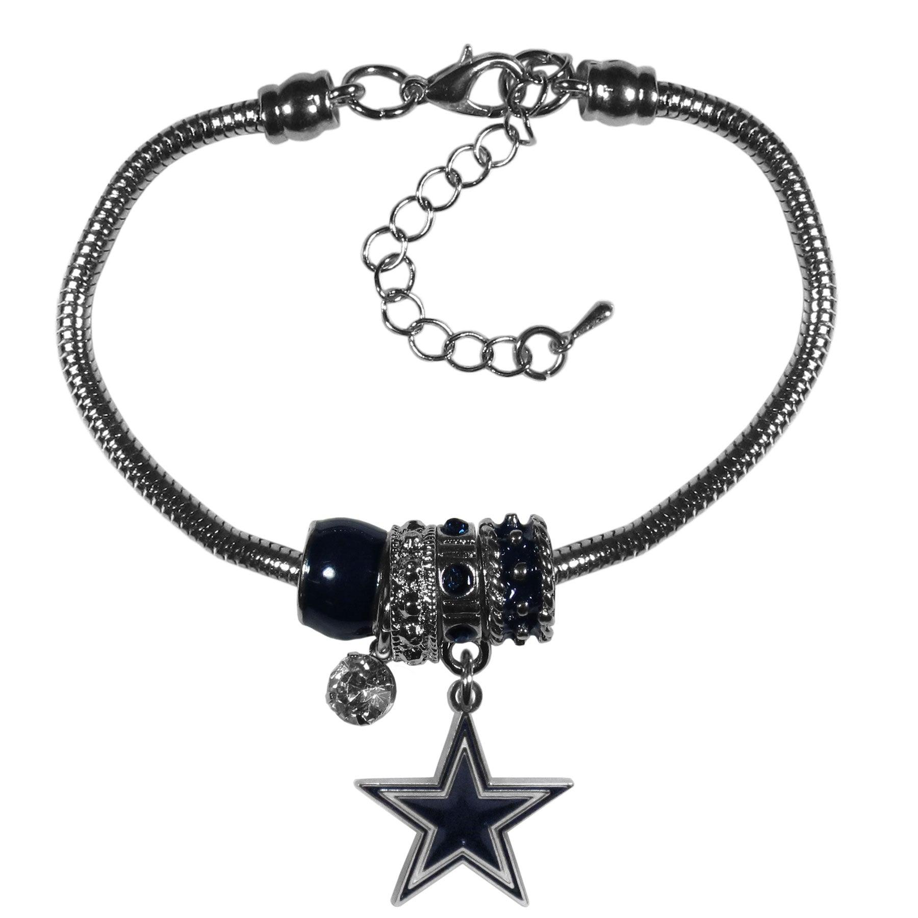 Dallas Cowboys Euro Bead Bracelet - Siskiyou Buckle