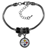 Pittsburgh Steelers Euro Bead Bracelet - Flyclothing LLC