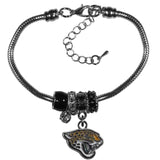 Jacksonville Jaguars Euro Bead Bracelet - Flyclothing LLC