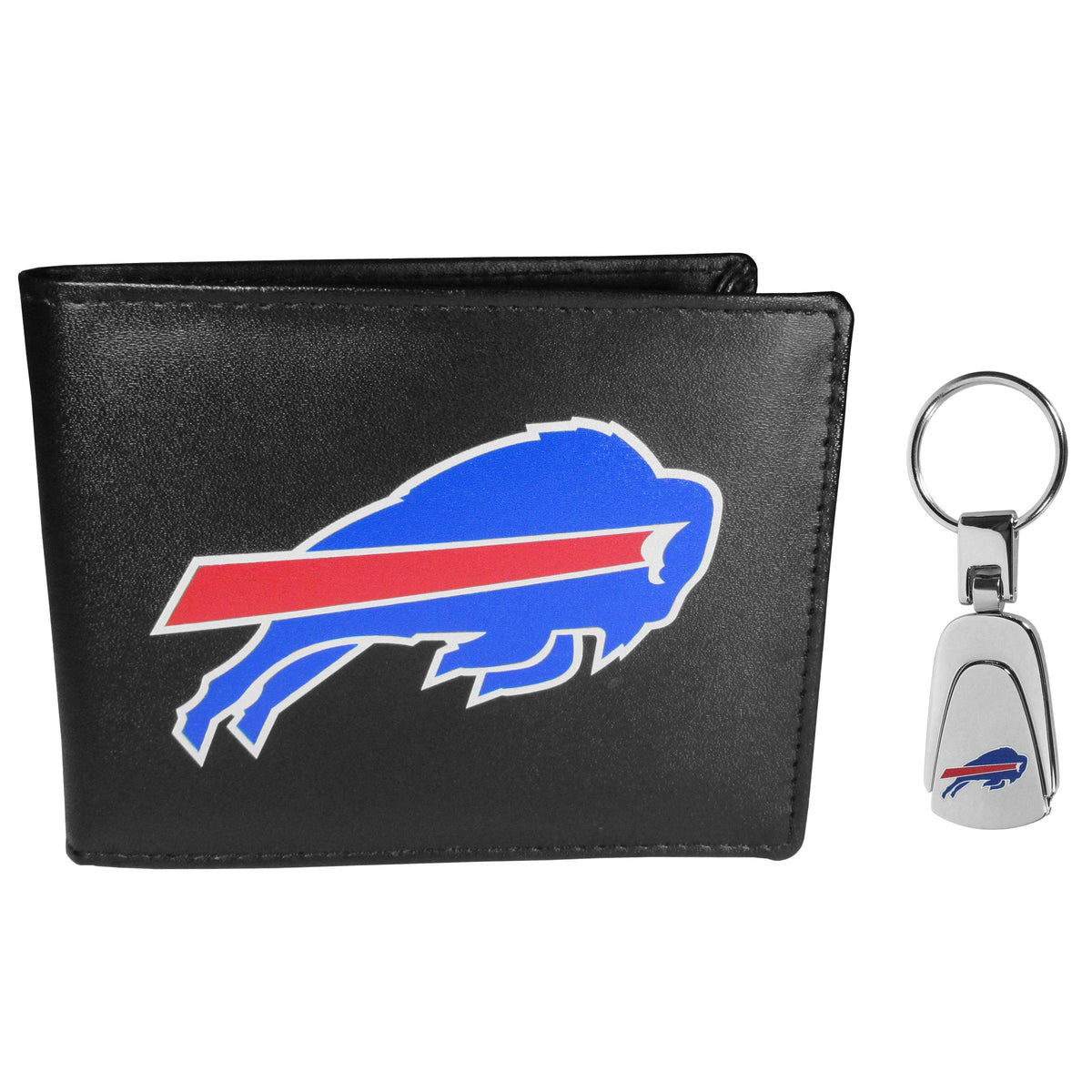 Buffalo Bills Bi-fold Wallet & Steel Key Chain - Siskiyou Buckle