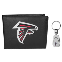 Atlanta Falcons Bi-fold Wallet & Steel Key Chain - Flyclothing LLC