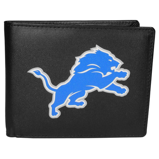 Detroit Lions Bi-fold Wallet Large Logo - Siskiyou Buckle