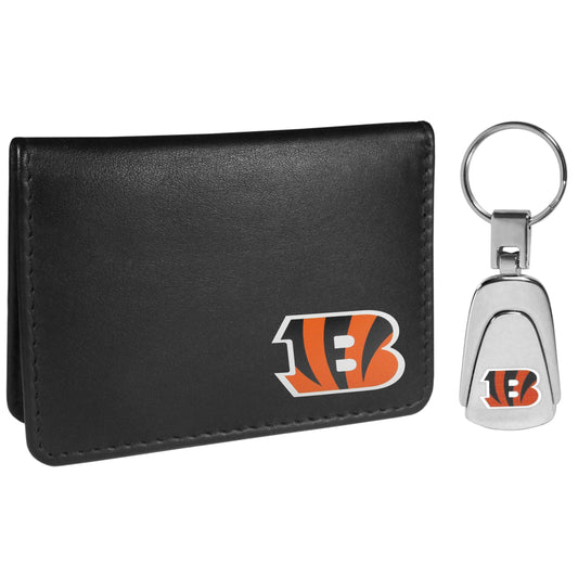 Cincinnati Bengals Weekend Bi-fold Wallet & Steel Key Chain - Flyclothing LLC