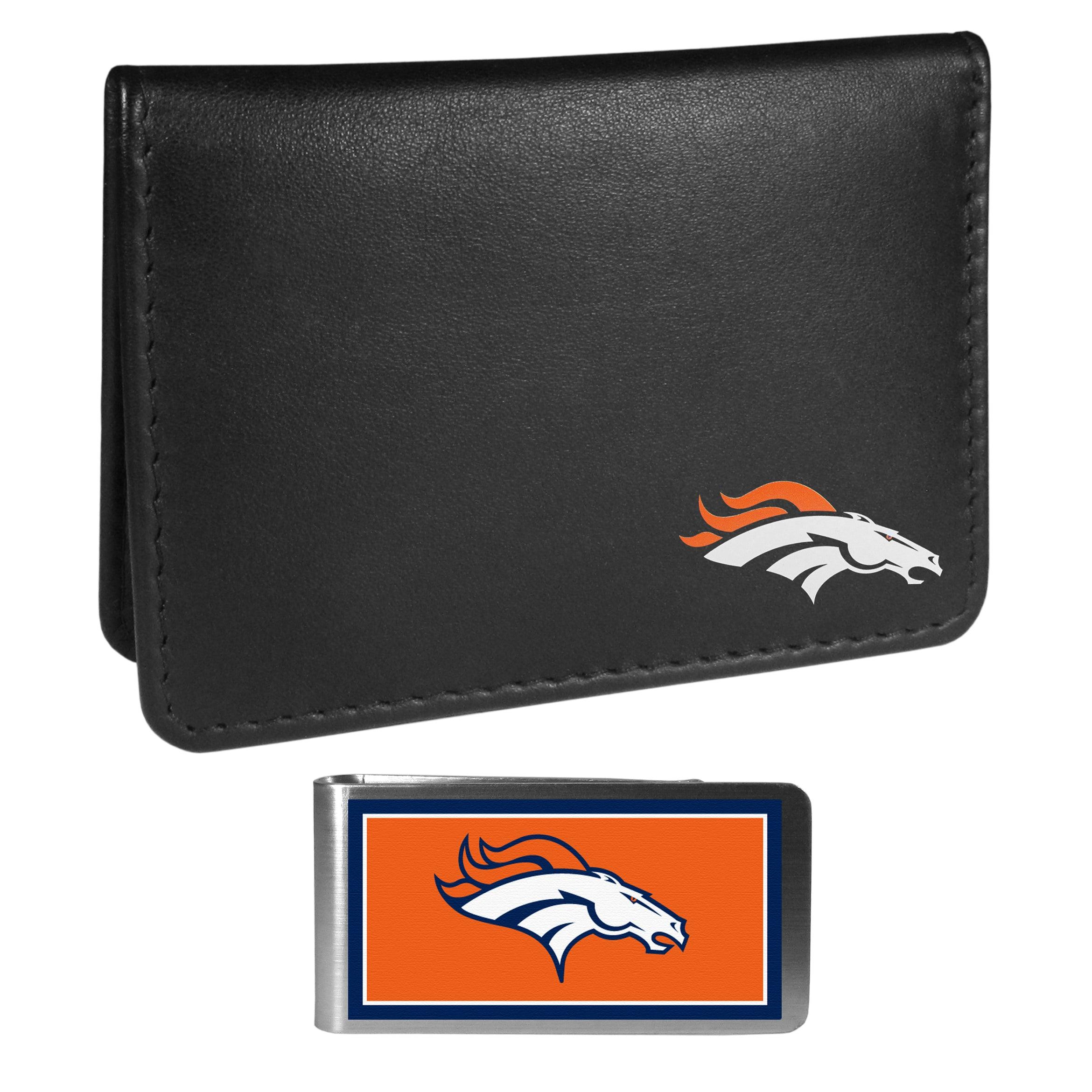 Denver Broncos Weekend Bi-fold Wallet & Color Money Clip - Flyclothing LLC