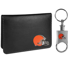 Cleveland Browns Weekend Bi-fold Wallet & Valet Key Chain - Siskiyou Buckle