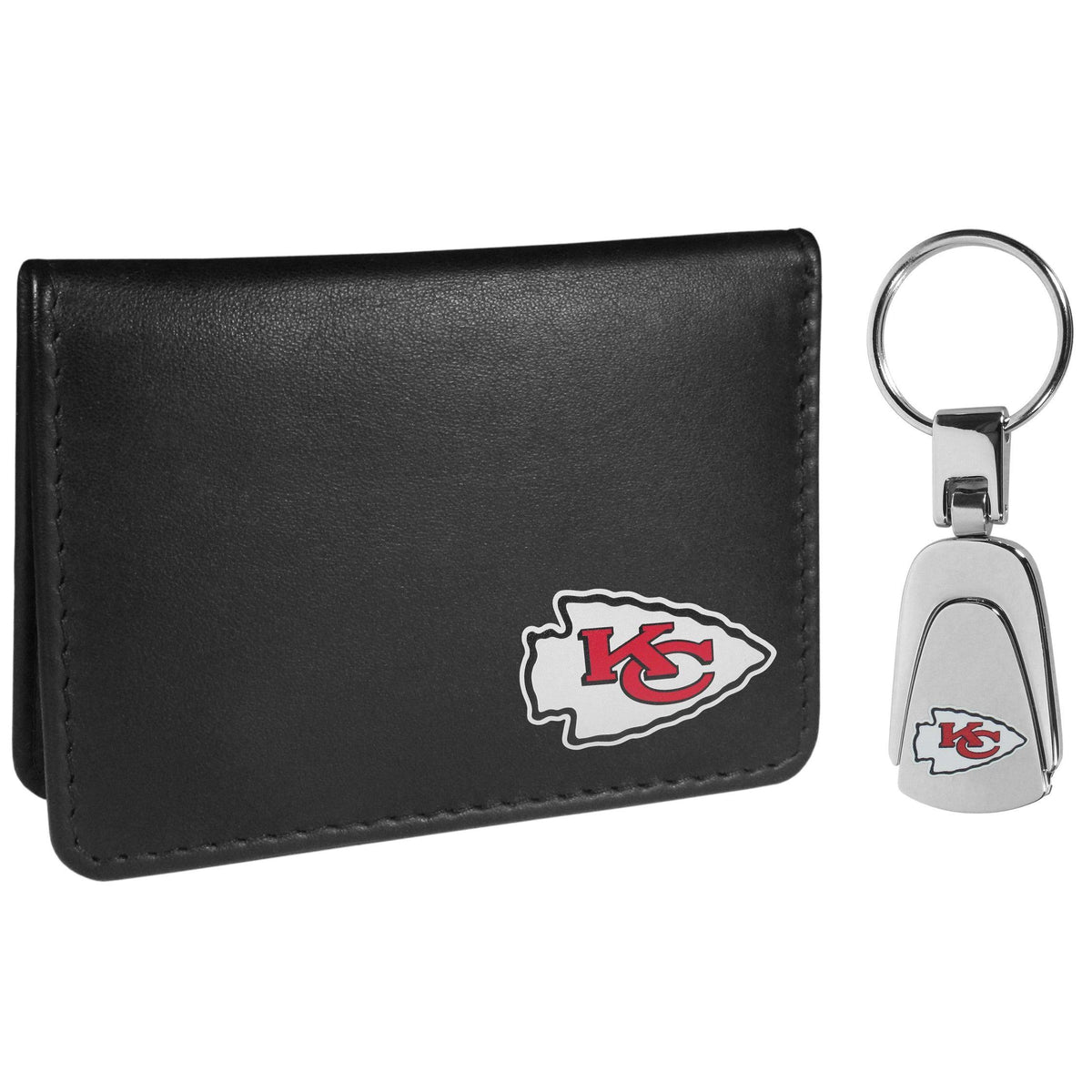 Kansas City Chiefs Weekend Bi-fold Wallet & Steel Key Chain - Flyclothing LLC