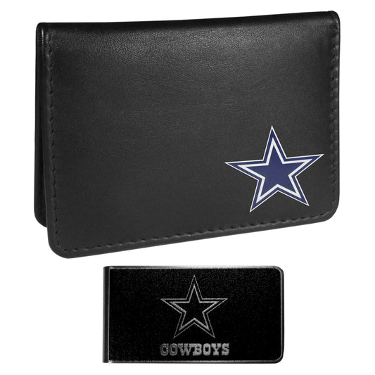 Dallas Cowboys Weekend Bi-fold Wallet & Black Money Clip - Siskiyou Buckle