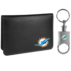 Miami Dolphins Weekend Bi-fold Wallet & Valet Key Chain - Siskiyou Buckle