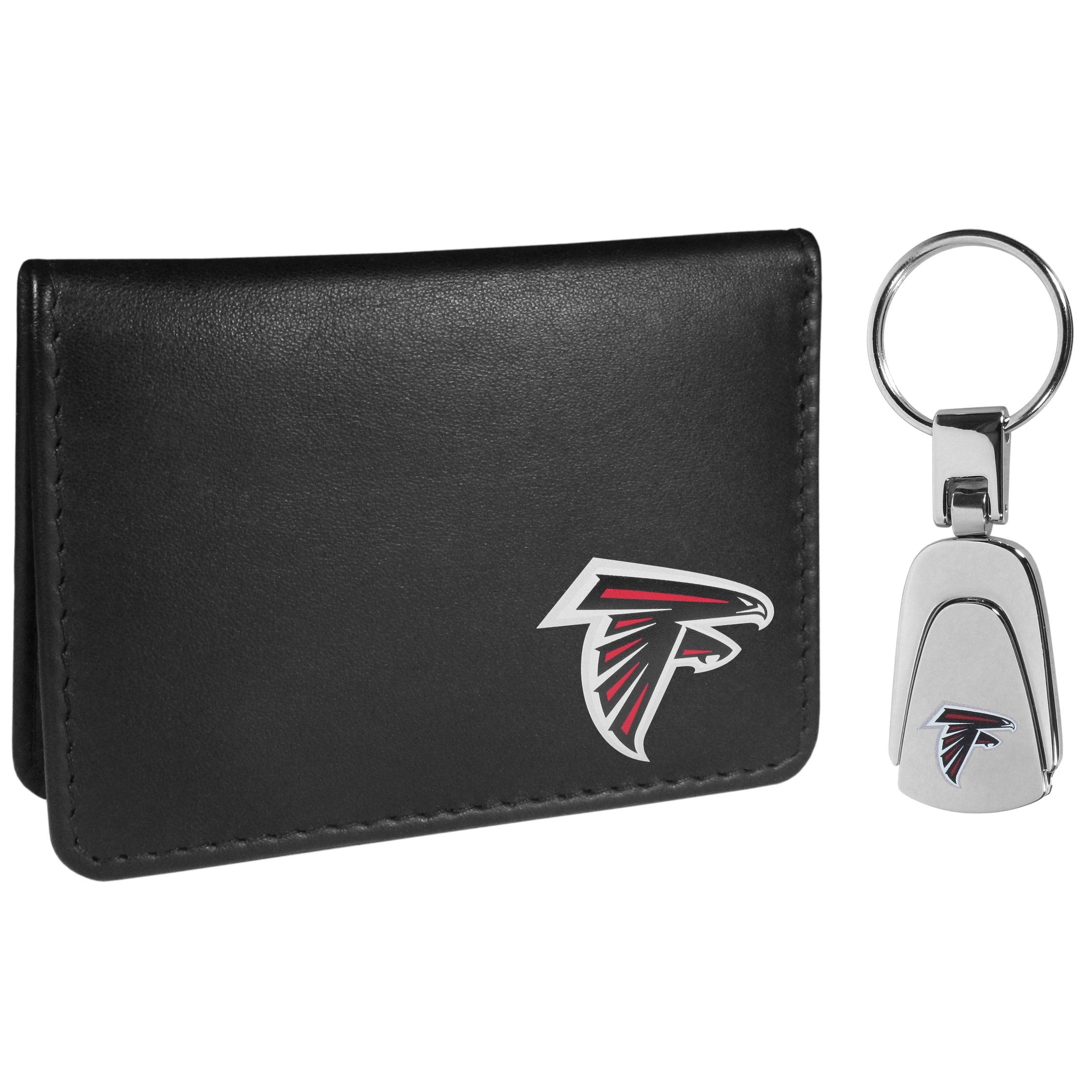 Atlanta Falcons Weekend Bi-fold Wallet & Steel Key Chain - Siskiyou Buckle