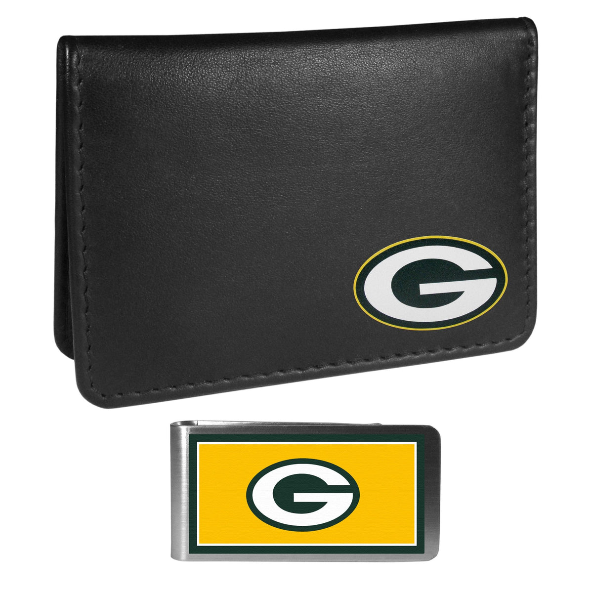 Green Bay Packers Weekend Bi-fold Wallet & Color Money Clip - Siskiyou Buckle