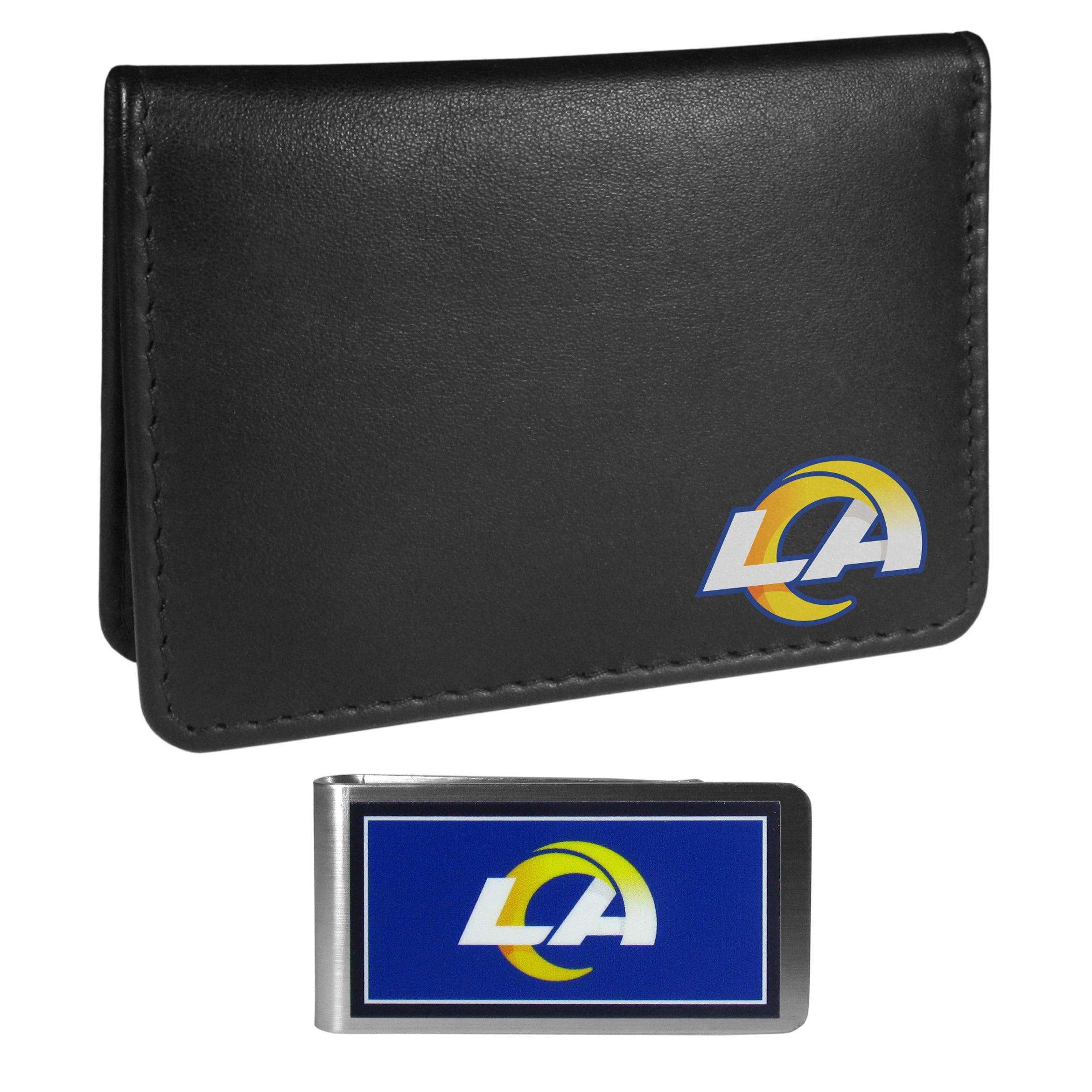 Los Angeles Rams Weekend Bi-fold Wallet & Color Money Clip - Flyclothing LLC