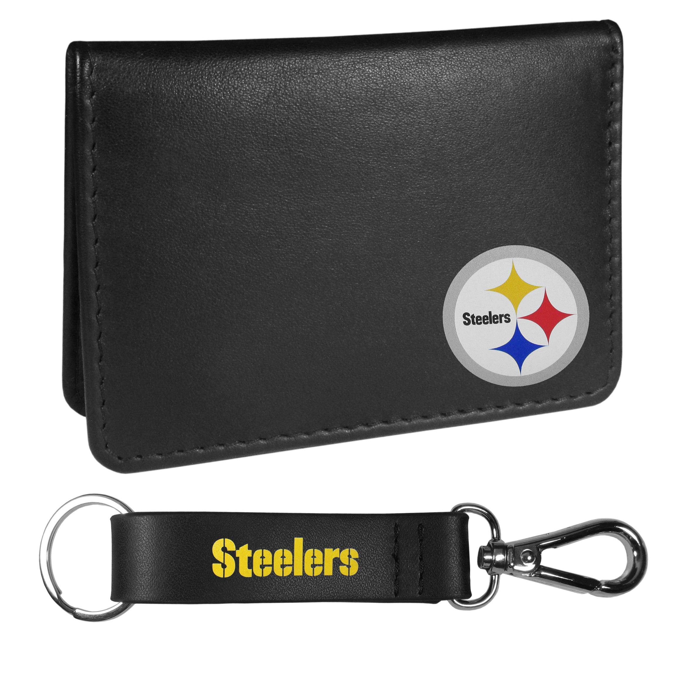 Pittsburgh Steelers Weekend Bi-fold Wallet & Strap Key Chain - Siskiyou Buckle