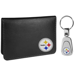 Pittsburgh Steelers Weekend Bi-fold Wallet & Steel Key Chain - Flyclothing LLC