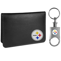 Pittsburgh Steelers Weekend Bi-fold Wallet & Valet Key Chain - Siskiyou Buckle