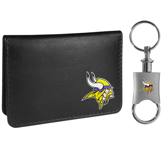 Minnesota Vikings Weekend Bi-fold Wallet & Valet Key Chain - Flyclothing LLC