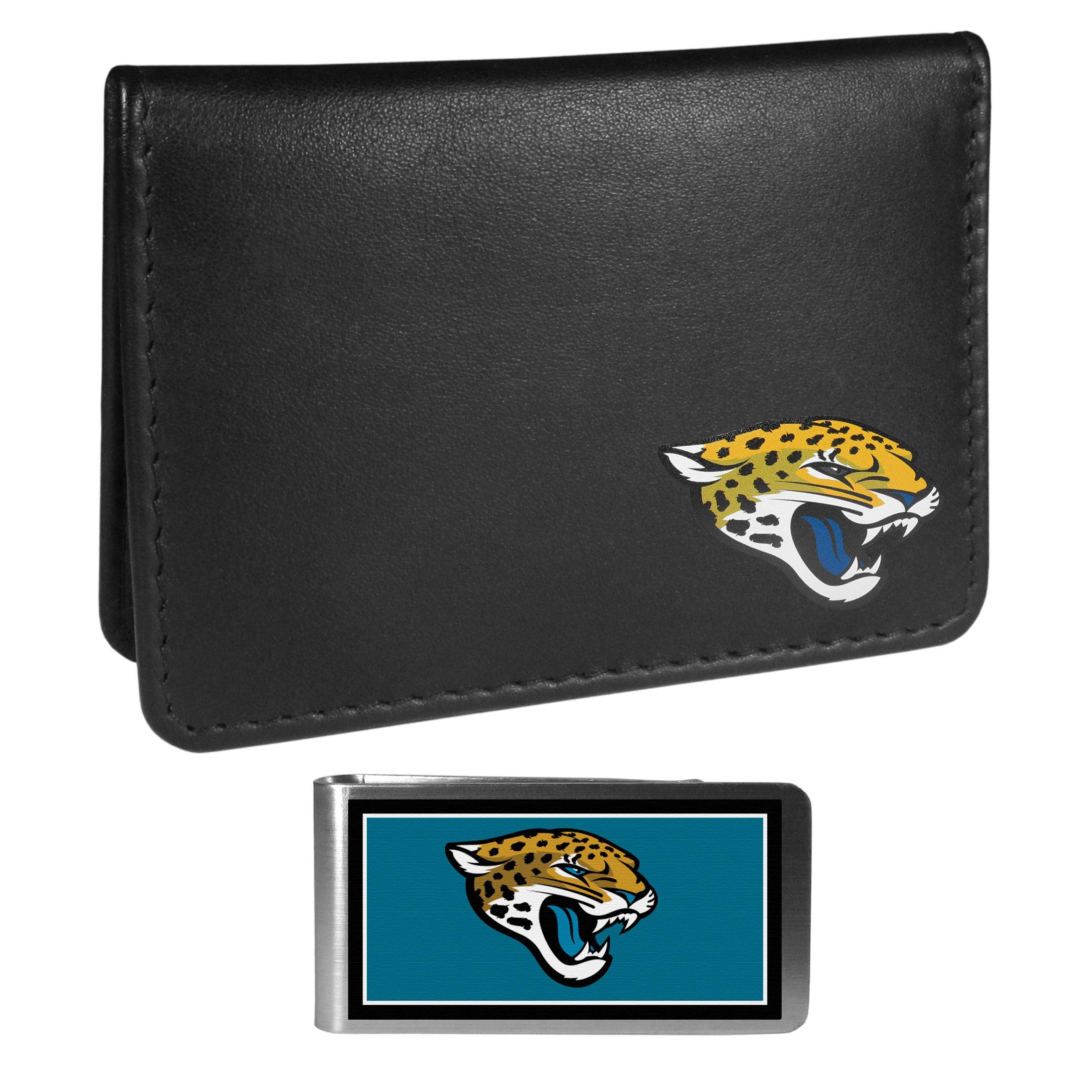 Jacksonville Jaguars Weekend Bi-fold Wallet & Color Money Clip - Siskiyou Buckle