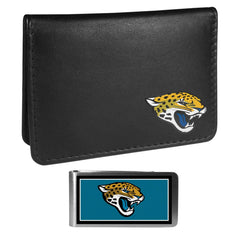 Jacksonville Jaguars Weekend Bi-fold Wallet & Color Money Clip - Siskiyou Buckle