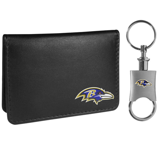 Baltimore Ravens Weekend Bi-fold Wallet & Valet Key Chain - Flyclothing LLC