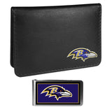 Baltimore Ravens Weekend Bi-fold Wallet & Color Money Clip - Flyclothing LLC