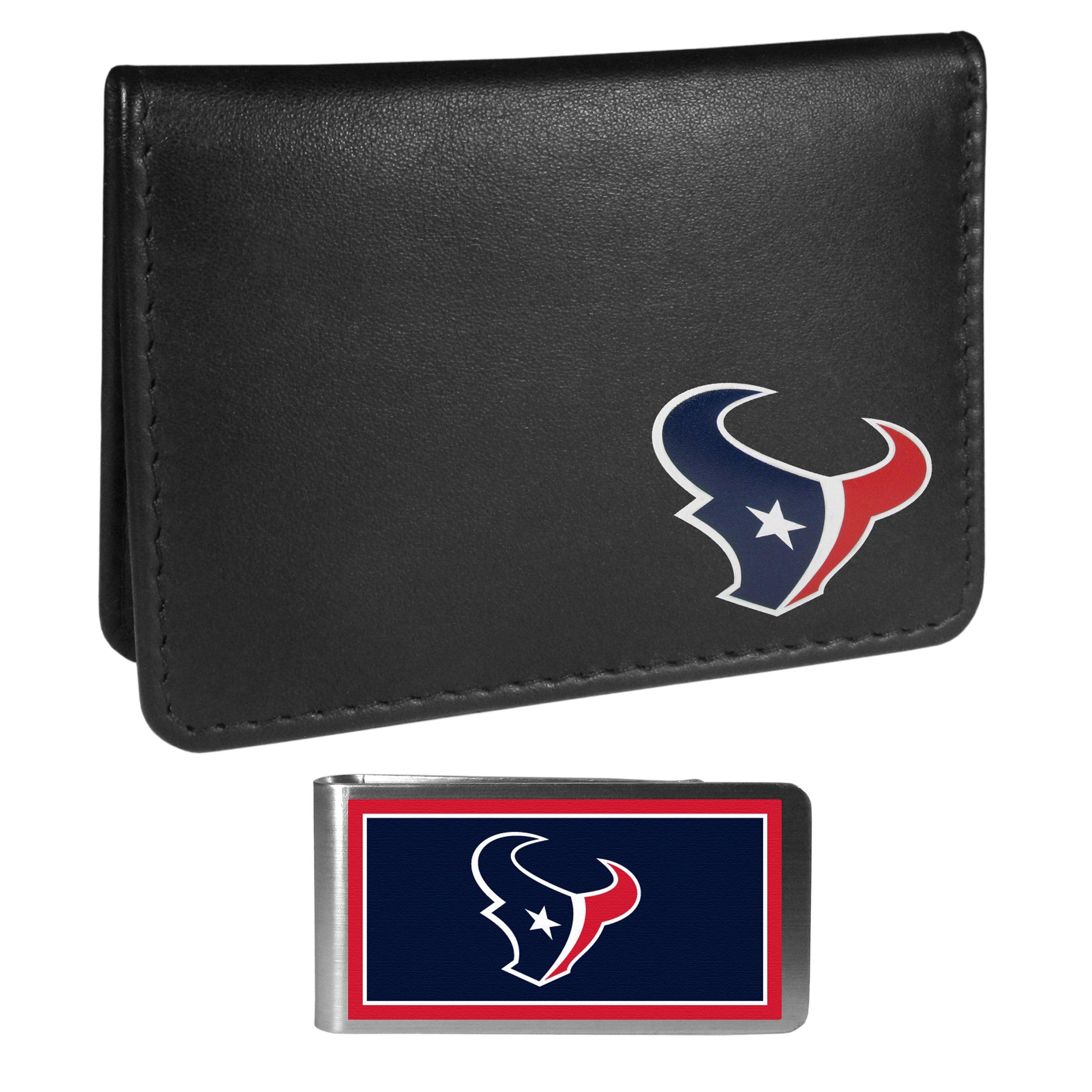 Houston Texans Weekend Bi-fold Wallet & Color Money Clip - Flyclothing LLC