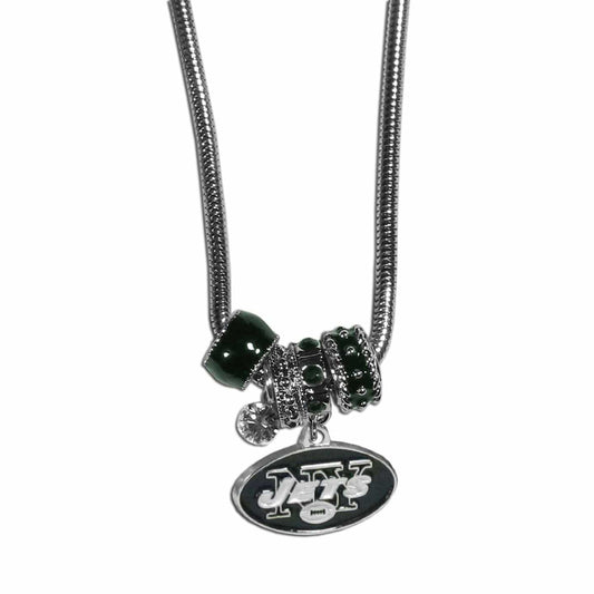 New York Jets Euro Bead Necklace - Flyclothing LLC