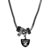 Las Vegas Raiders Euro Bead Necklace - Flyclothing LLC