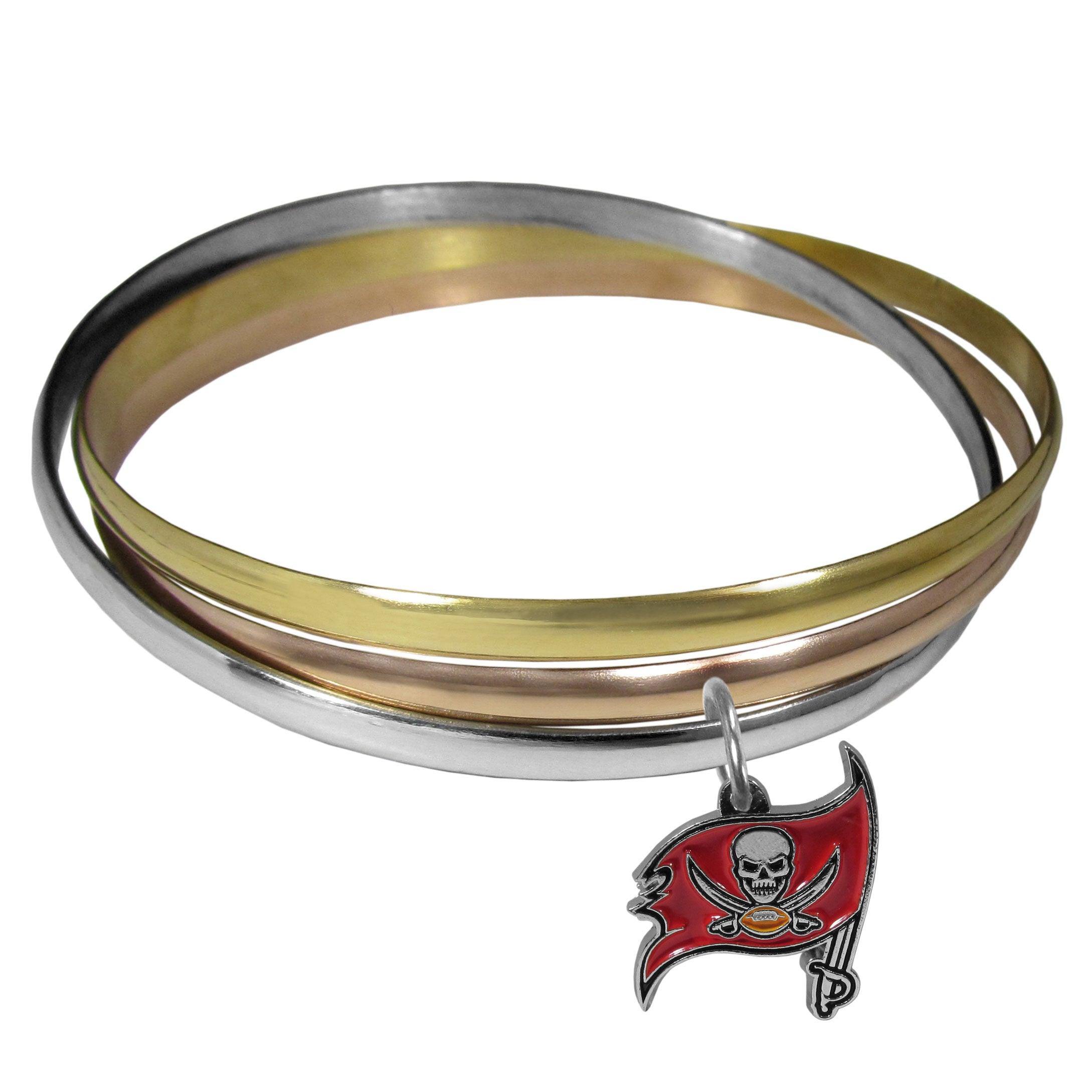 Tampa Bay Buccaneers Tri-color Bangle Bracelet - Flyclothing LLC