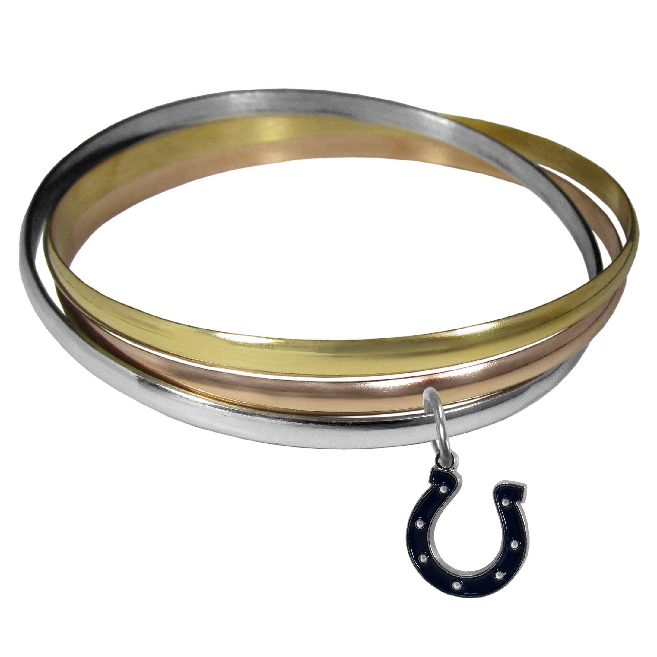 Indianapolis Colts Tri-color Bangle Bracelet - Flyclothing LLC