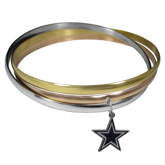 Dallas Cowboys Tri-color Bangle Bracelet - Siskiyou Buckle