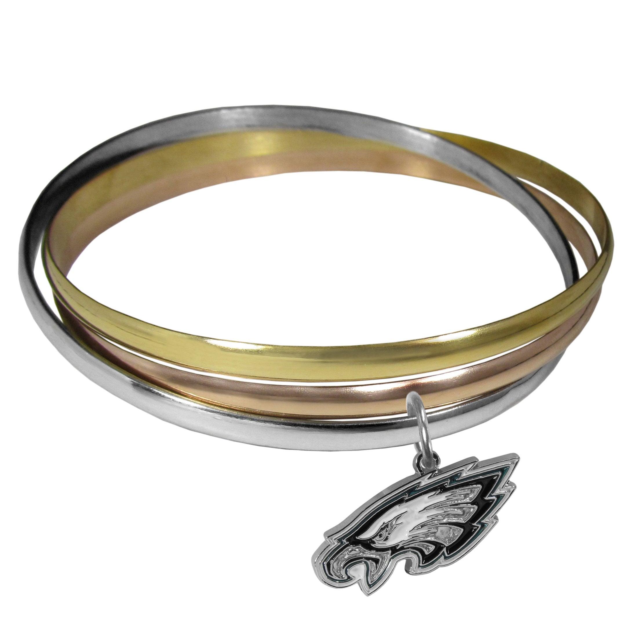 Philadelphia Eagles Tri-color Bangle Bracelet - Flyclothing LLC