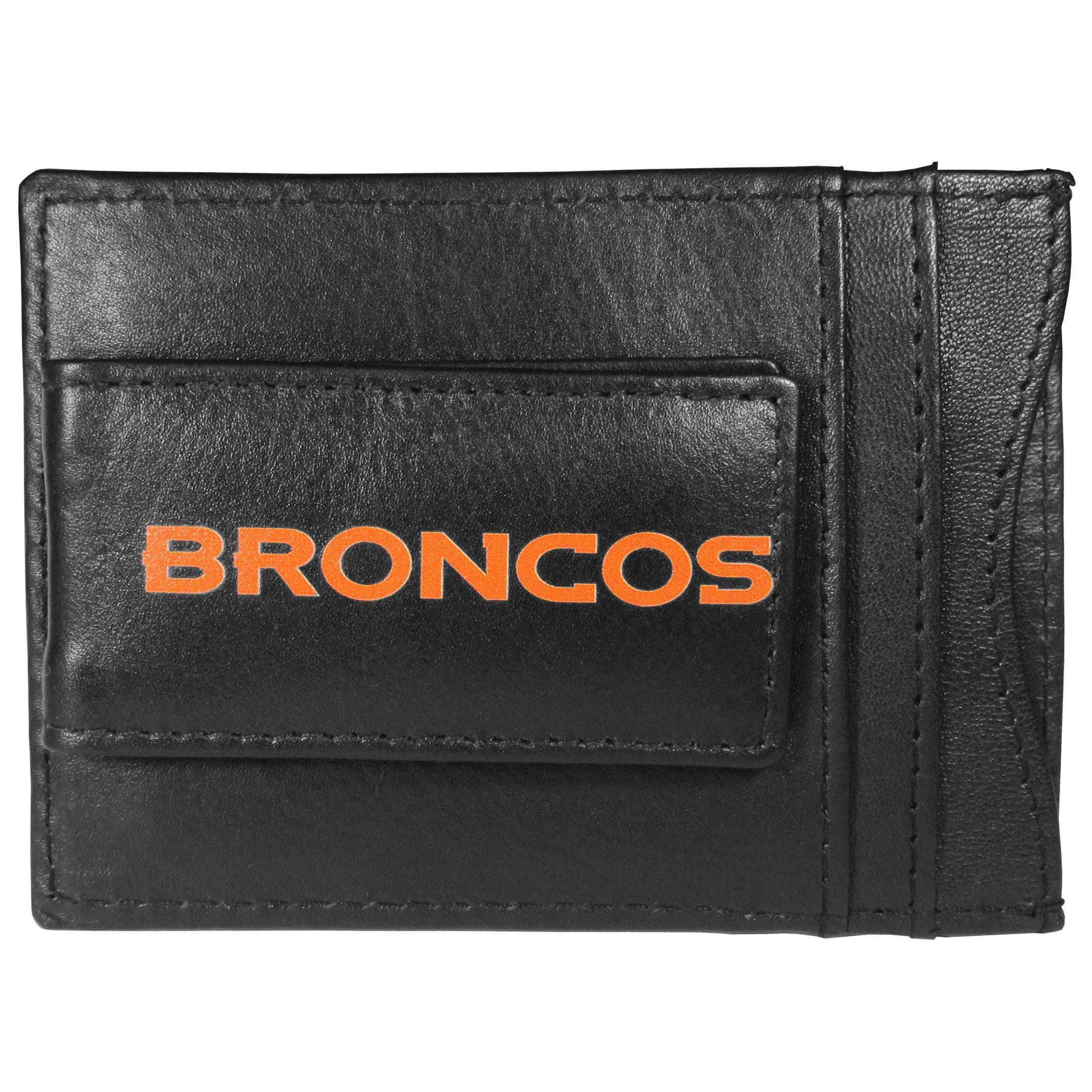 Denver Broncos Logo Leather Cash and Cardholder - Flyclothing LLC