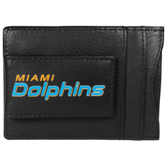 Miami Dolphins Logo Leather Cash and Cardholder - Flyclothing LLC