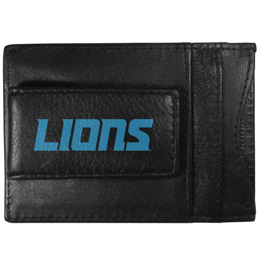 Detroit Lions Logo Leather Cash and Cardholder - Flyclothing LLC