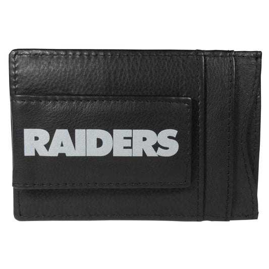 Las Vegas Raiders Logo Leather Cash and Cardholder - Flyclothing LLC