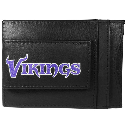 Minnesota Vikings Logo Leather Cash and Cardholder - Flyclothing LLC