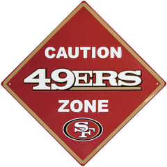 San Francisco 49ers Caution Wall Sign Plaque - Flyclothing LLC