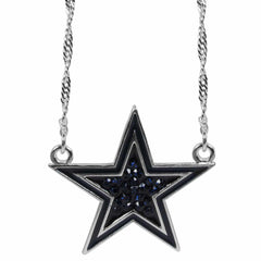 Dallas Cowboys Crystal Logo Necklace - Siskiyou Buckle