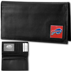 Buffalo Bills Deluxe Leather Checkbook Cover - Siskiyou Buckle