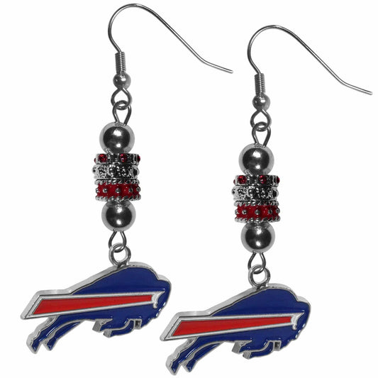 Buffalo Bills Euro Bead Earrings - Siskiyou Buckle