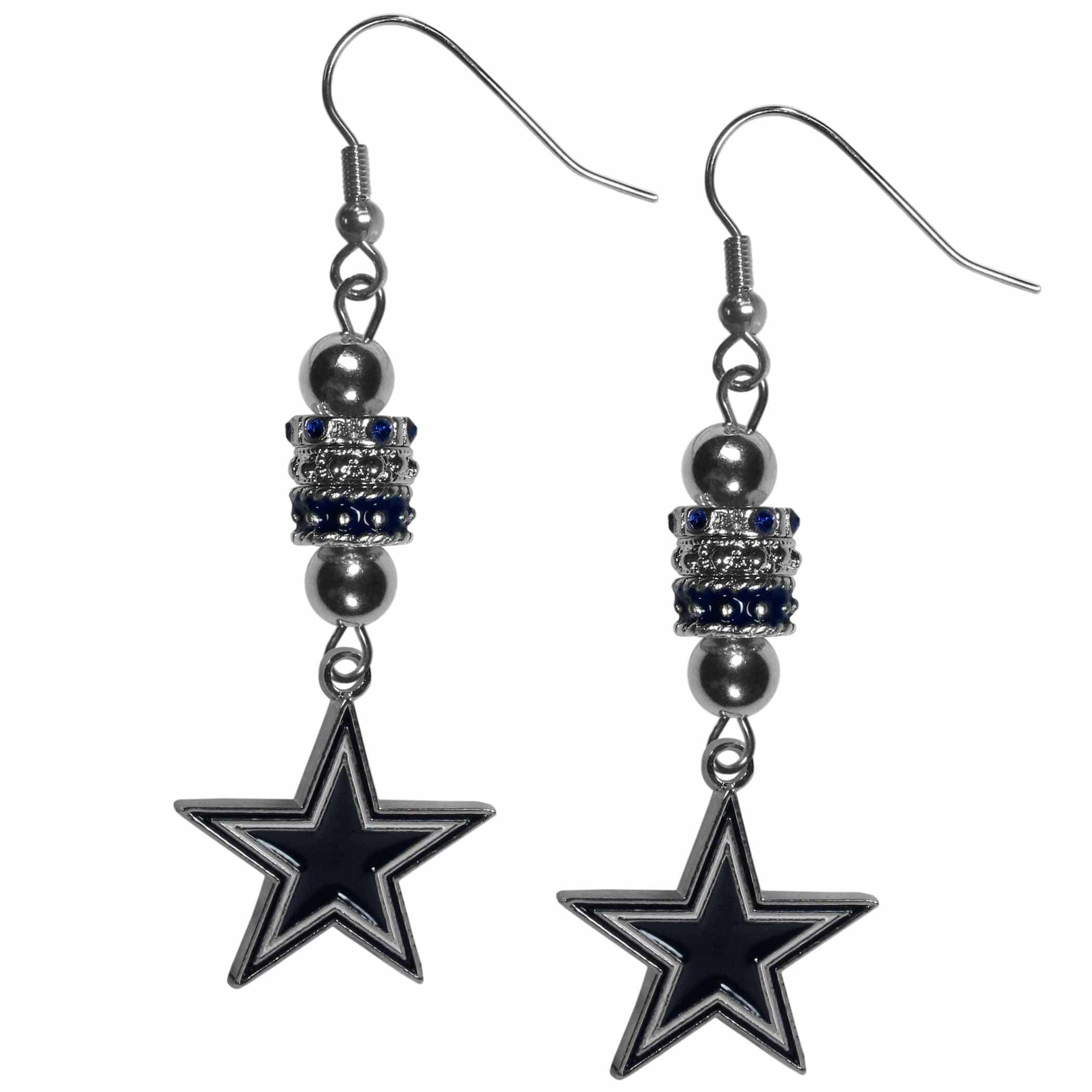 Dallas Cowboys Euro Bead Earrings - Siskiyou Buckle