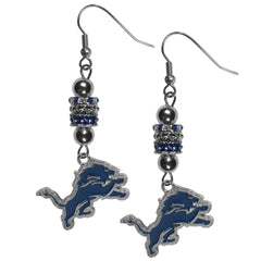 Detroit Lions Euro Bead Earrings - Flyclothing LLC