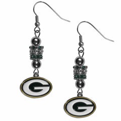 Green Bay Packers Euro Bead Earrings - Siskiyou Buckle