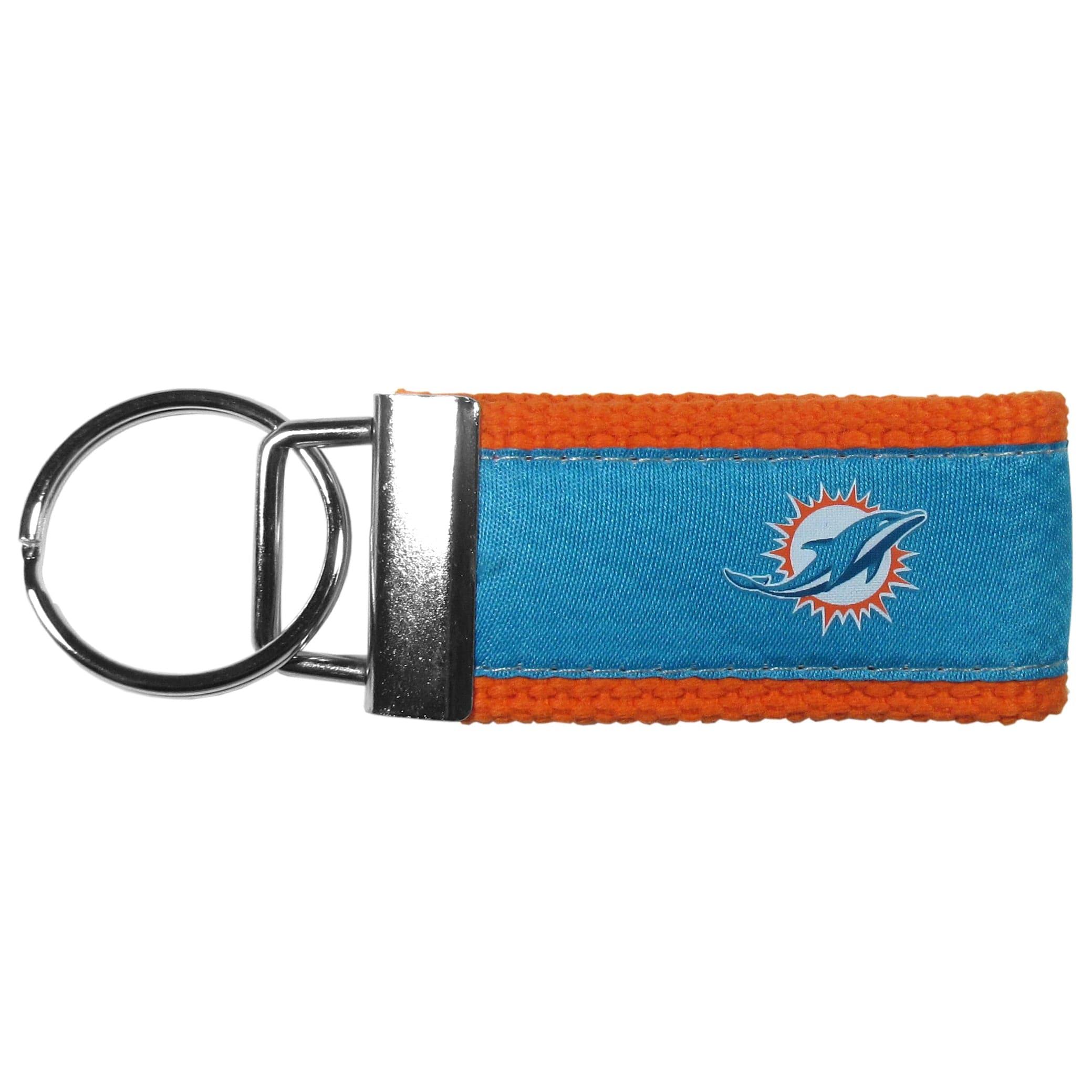 Miami Dolphins Woven Key Chain