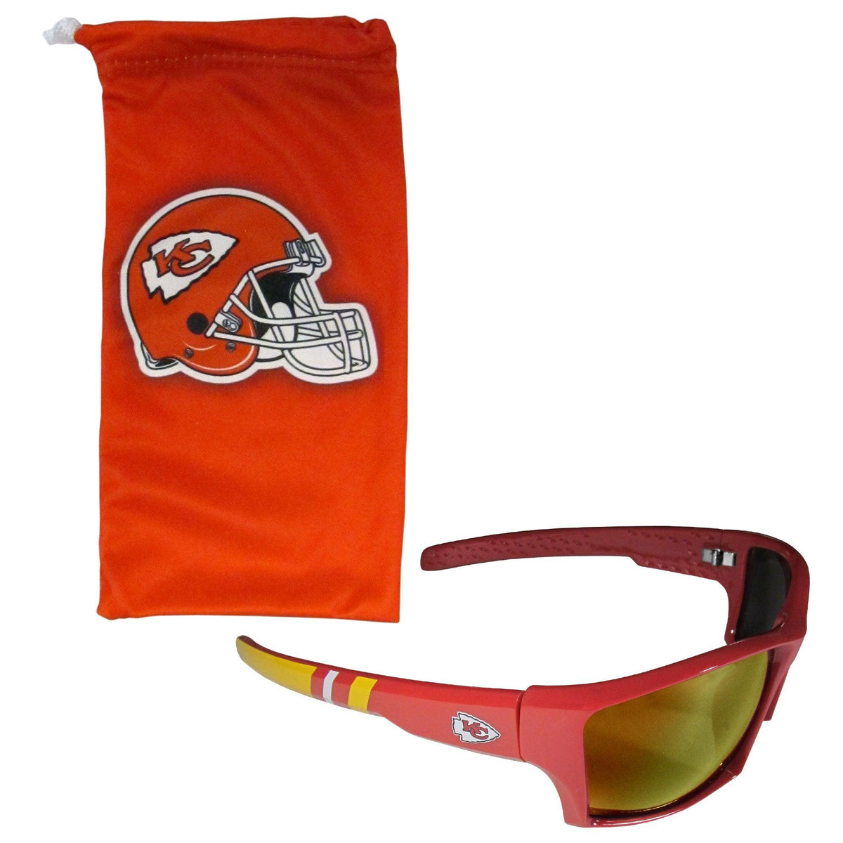 Kansas City Chiefs Edge Wrap Sunglass and Bag Set - Flyclothing LLC